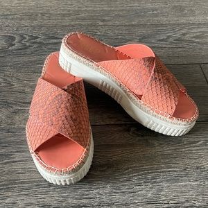 Franco Sarto Snakeskin Sandals